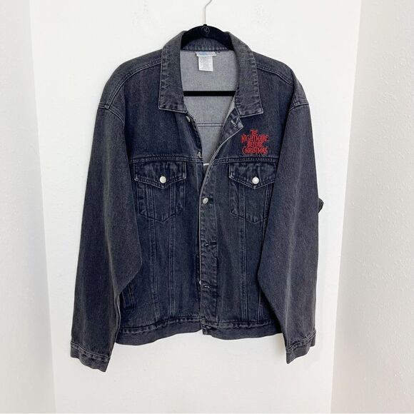 Disney Jackets & Blazers - Disney "Nightmare Before Christmas" Black Jean Jacket